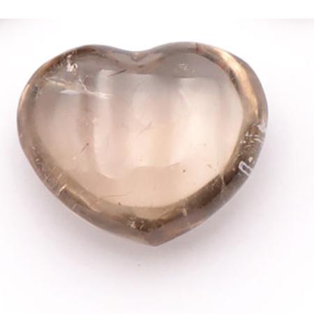 Coeur quartz fumé Etats-Unis A+ 35-45mm