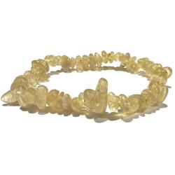Bracelet apatite jaune Madagascar A (perles baroques)