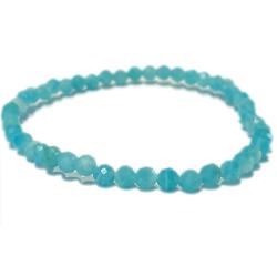 Bracelet amazonite Prou AAA (perles facettes 3-4mm)