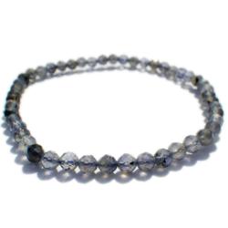 Bracelet iolite Inde A (perles facettes 3-4mm)