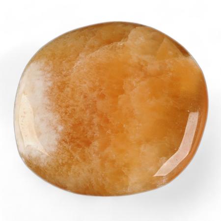 Galet de calcite orange Mexique A
