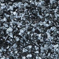 Lot obsidienne neige Mexique (mini-pierre roule XS) - 100g