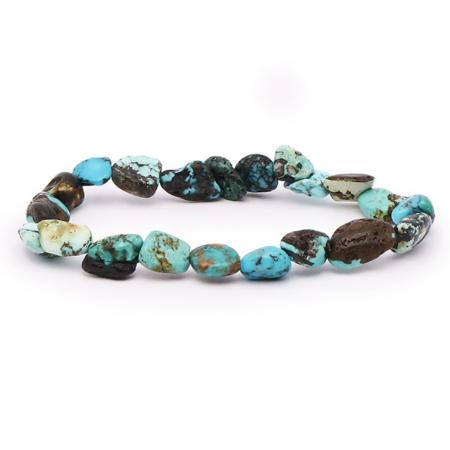 Bracelet turquoise Tibet AB (grains 5-7mm)