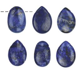 Pendentif lapis lazuli Afghanistan AA (pierre trouée) + Cordon 