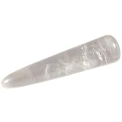 Baton de massage cristal de roche Brsil A 90mm