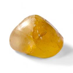 Quartz hématoide jaune Brésil A (pierre roulée)
