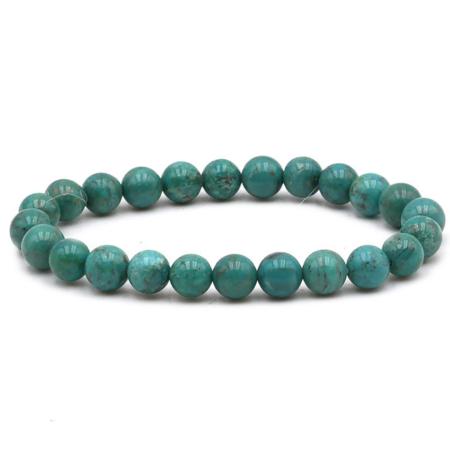 Bracelet turquoise Tibet A+ (boules 7-8mm)