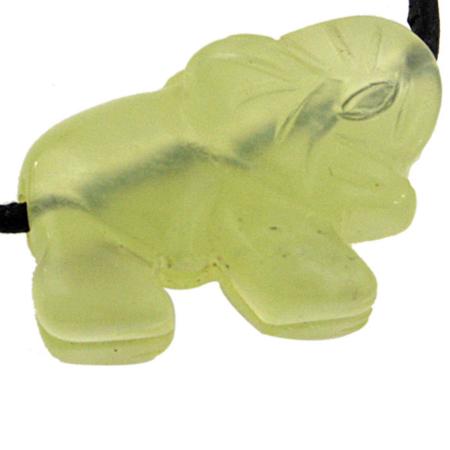 Pendentif éléphant 25mm jade vert de Chine A