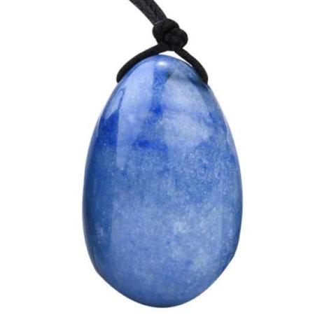Oeuf de Yoni aventurine bleue ou quartz bleu Brésil A 30-40mm 