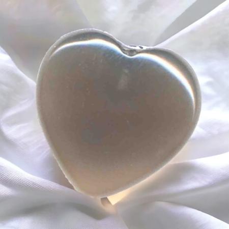 Coeur agate grise Brésil A 40mm