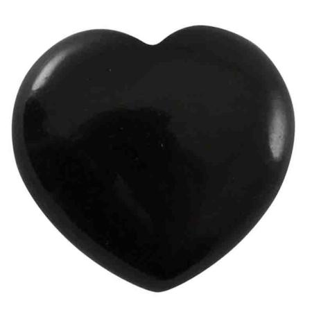 Coeur onyx noire Brésil A 15mm