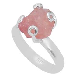 Bague morganite Brsil AA argent 925 - Taille 56