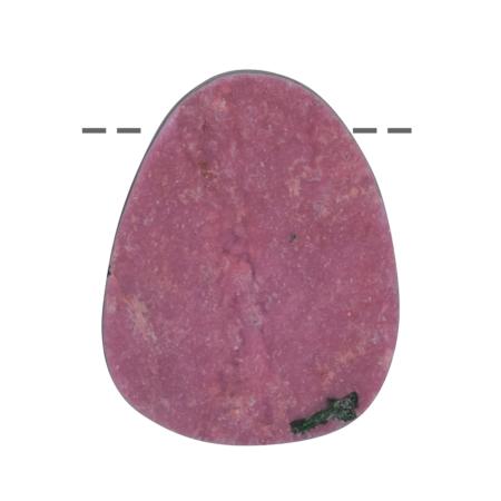 Pendentif cobaltocalcite Congo A (pierre trouée) + cordon 