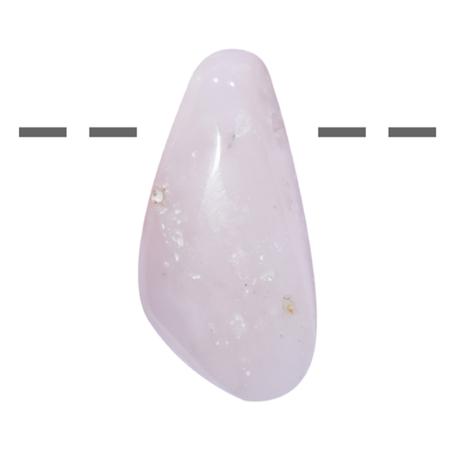 Pendentif opale rose des Andes AAA (pierre trouée) + cordon 