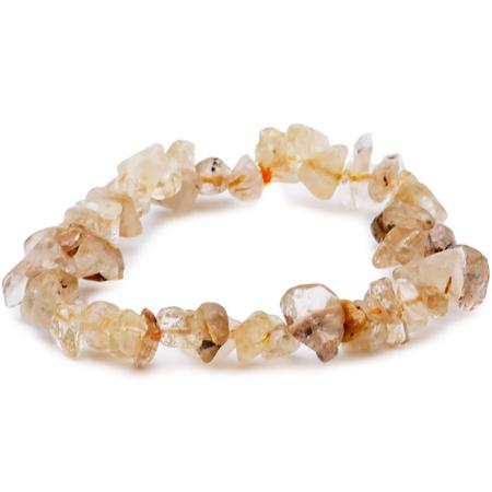 Bracelet quartz rutile Brésil A (perles baroques)