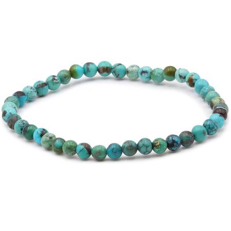 Bracelet turquoise Tibet AA (boules 3-4mm)